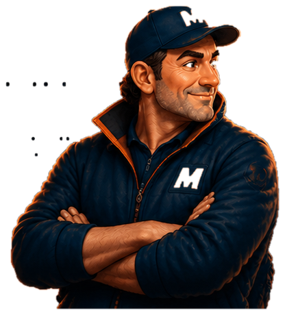 Coach Marcel, regardant vers le formulaire